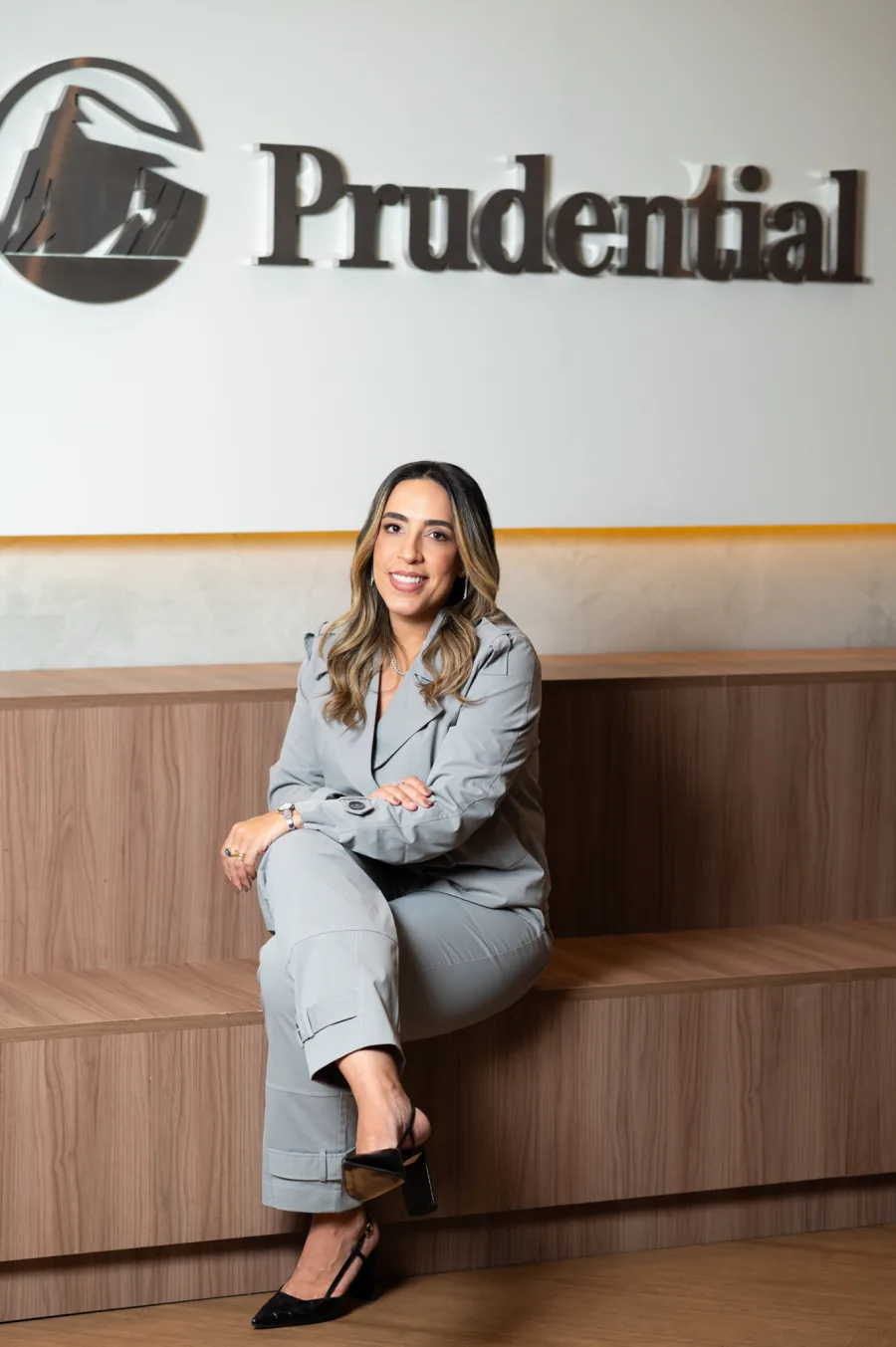 Ana Roque no escritório da Prudential, em Belo Horizonte